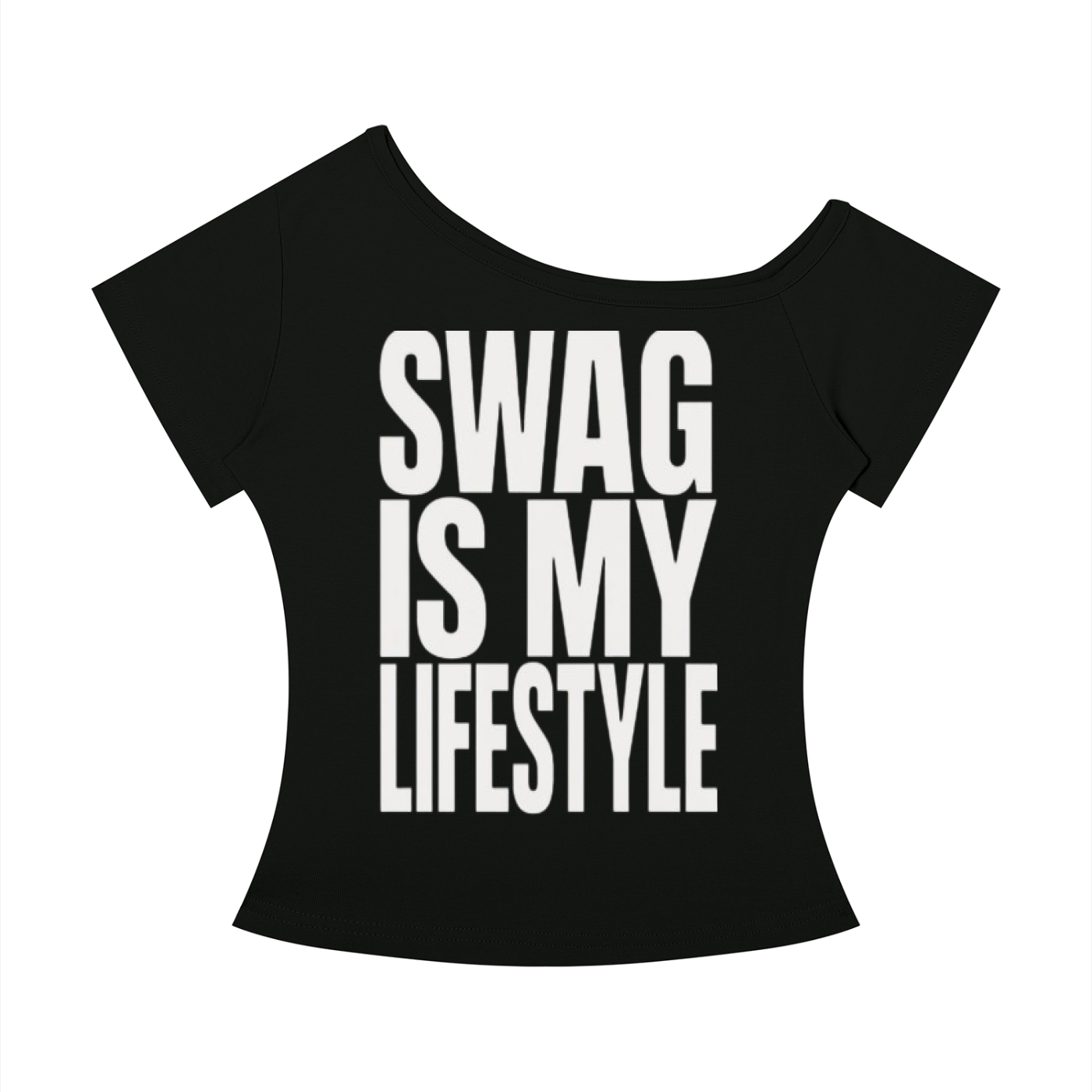 Women’s Off-the-Shoulder Graphic T-Shirt